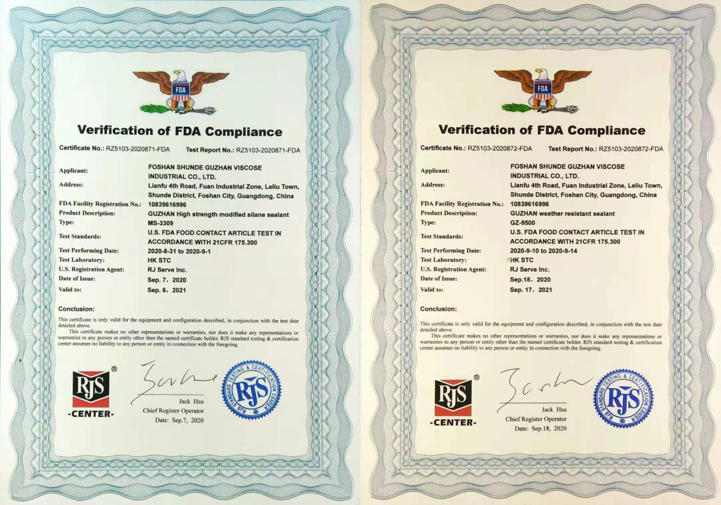 Verification of FDA Compliance
